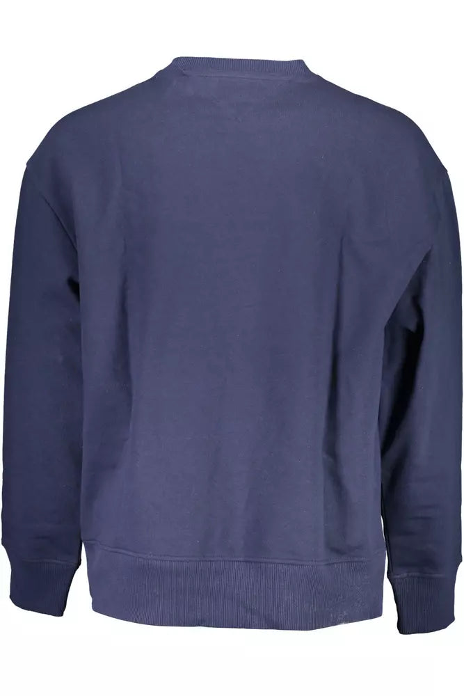 Blue Cotton Men Sweater - GLAMHUB BOUTIQUE 