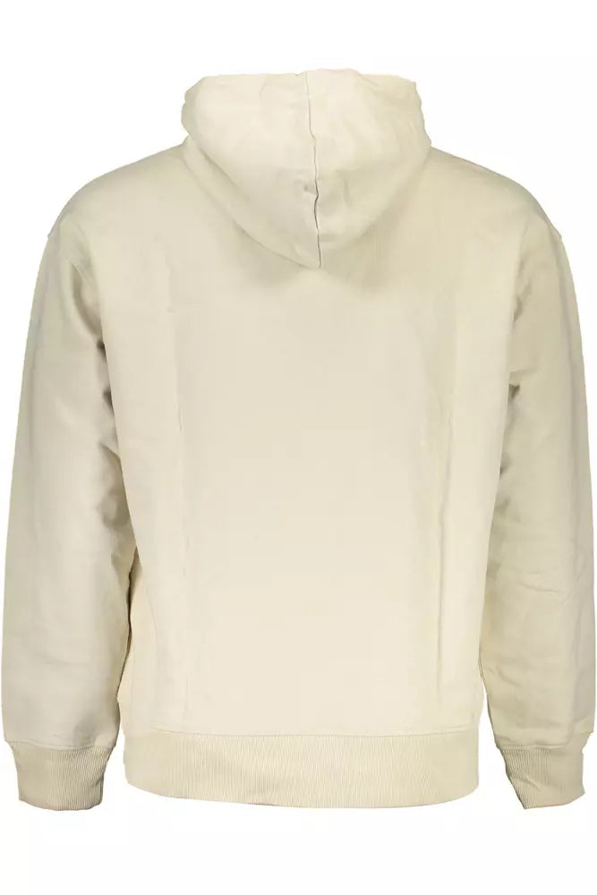 Beige Cotton Men Sweater - GLAMHUB BOUTIQUE 