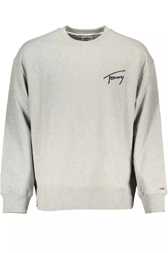 Gray Cotton Men Sweater - GLAMHUB BOUTIQUE 