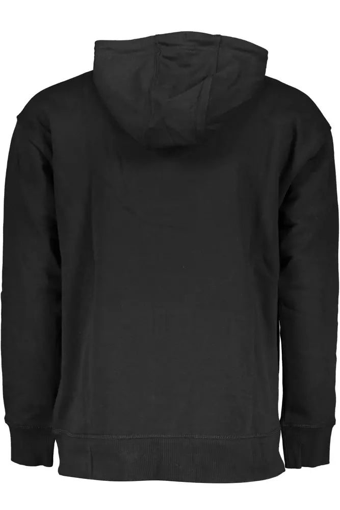 Black Cotton Men Sweater - GLAMHUB BOUTIQUE 