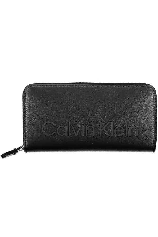 Black Polyethylene Women Wallet - GLAMHUB BOUTIQUE 