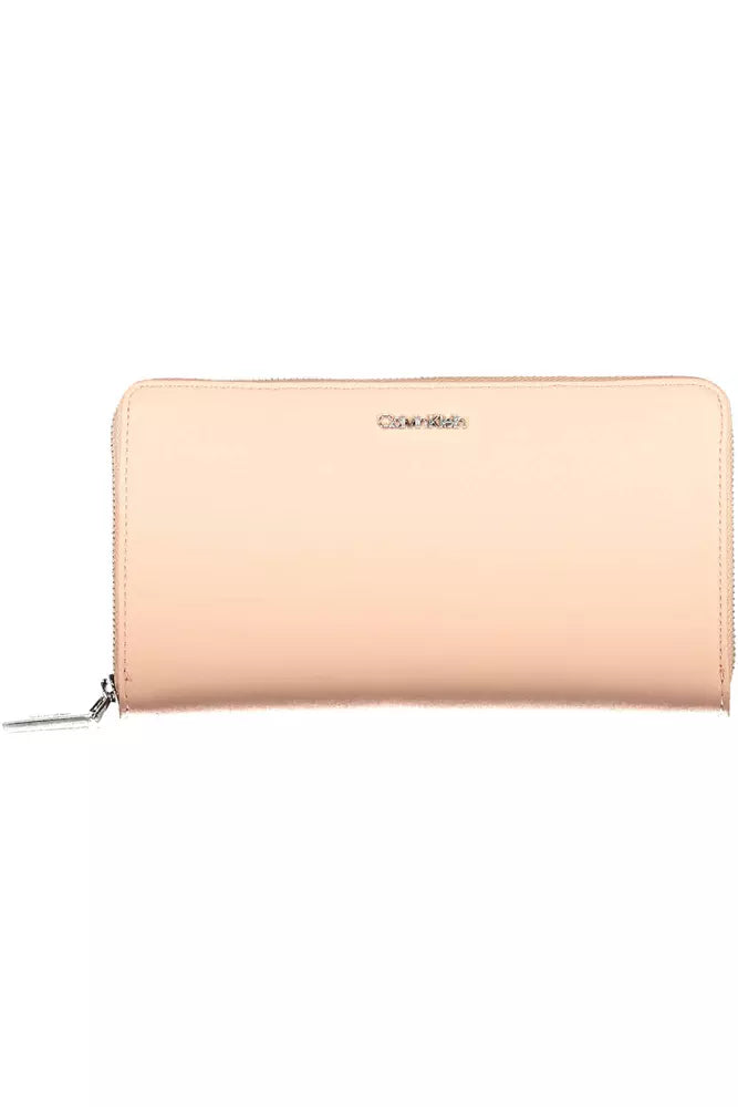 Pink Polyethylene Women Wallet - GLAMHUB BOUTIQUE 