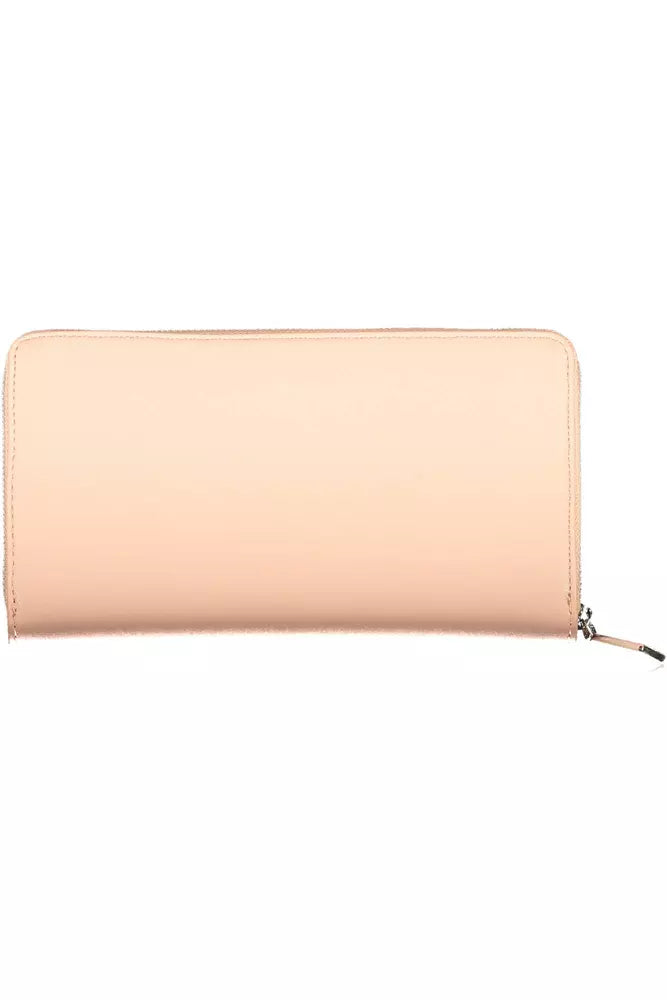 Pink Polyethylene Women Wallet - GLAMHUB BOUTIQUE 