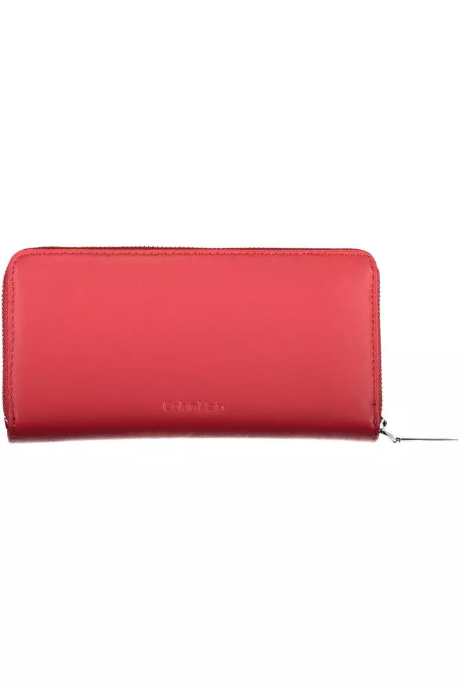 Red Polyethylene Women Wallet - GLAMHUB BOUTIQUE 