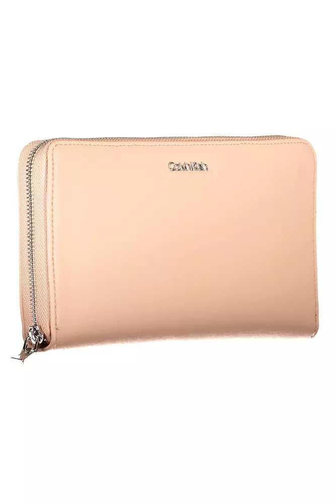 Pink Polyethylene Women Wallet - GLAMHUB BOUTIQUE 