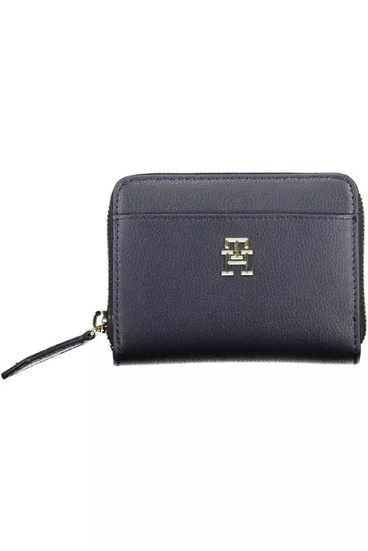 Blue Polyester Women Wallet - GLAMHUB BOUTIQUE 