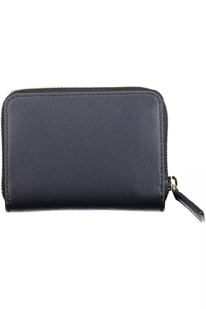 Blue Polyester Women Wallet - GLAMHUB BOUTIQUE 