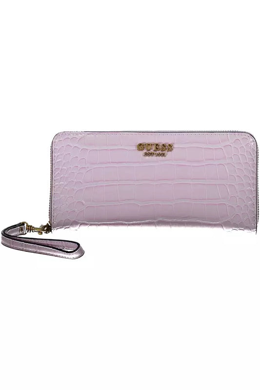 Pink Polyethylene Women Wallet - GLAMHUB BOUTIQUE 