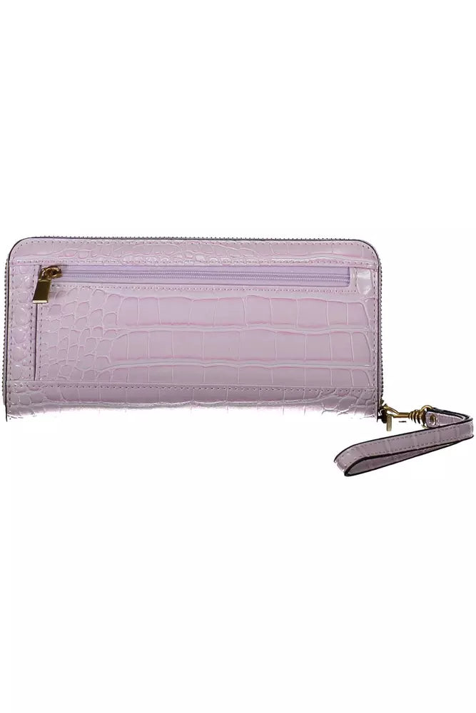 Pink Polyethylene Women Wallet - GLAMHUB BOUTIQUE 