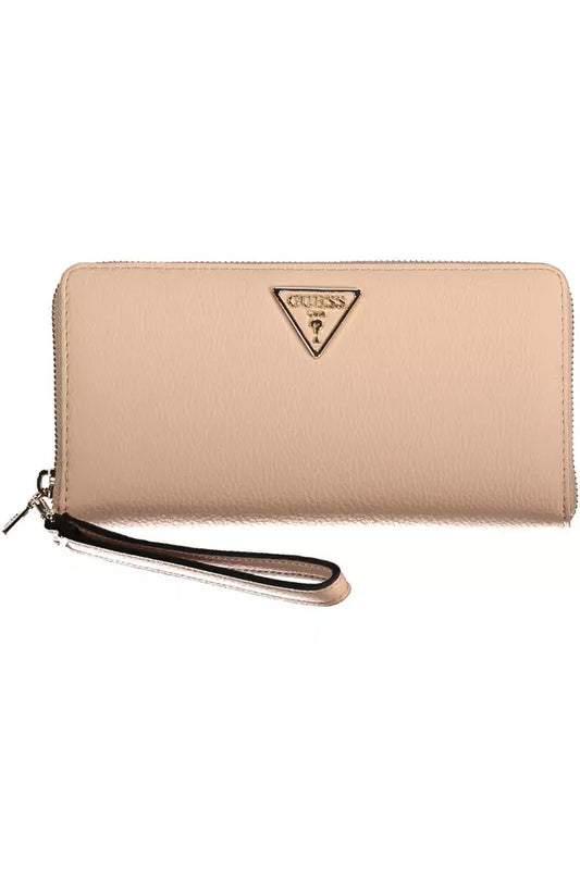 Pink Polyethylene Women Wallet - GLAMHUB BOUTIQUE 