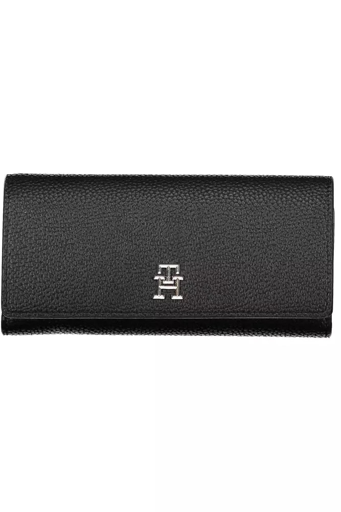 Black Polyethylene Women Wallet - GLAMHUB BOUTIQUE 