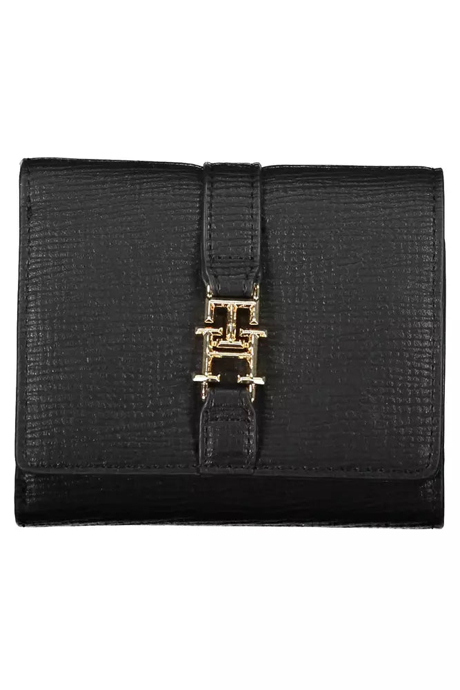 Black Polyethylene Women Wallet - GLAMHUB BOUTIQUE 