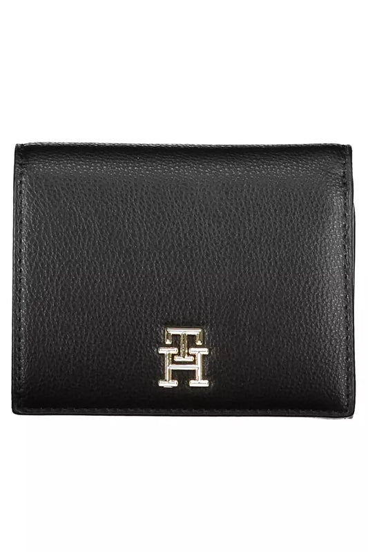 Black Polyethylene Women Wallet - GLAMHUB BOUTIQUE 