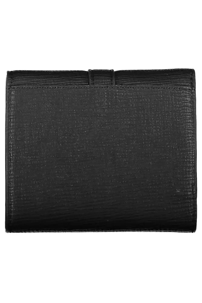 Black Polyethylene Women Wallet - GLAMHUB BOUTIQUE 