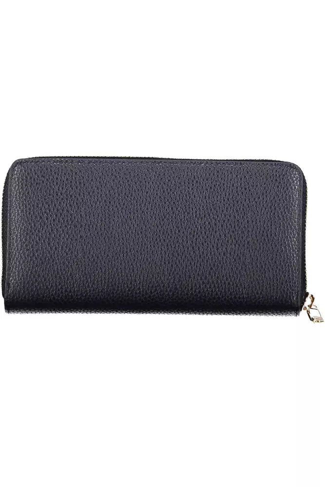 Blue Polyethylene Women Wallet - GLAMHUB BOUTIQUE 