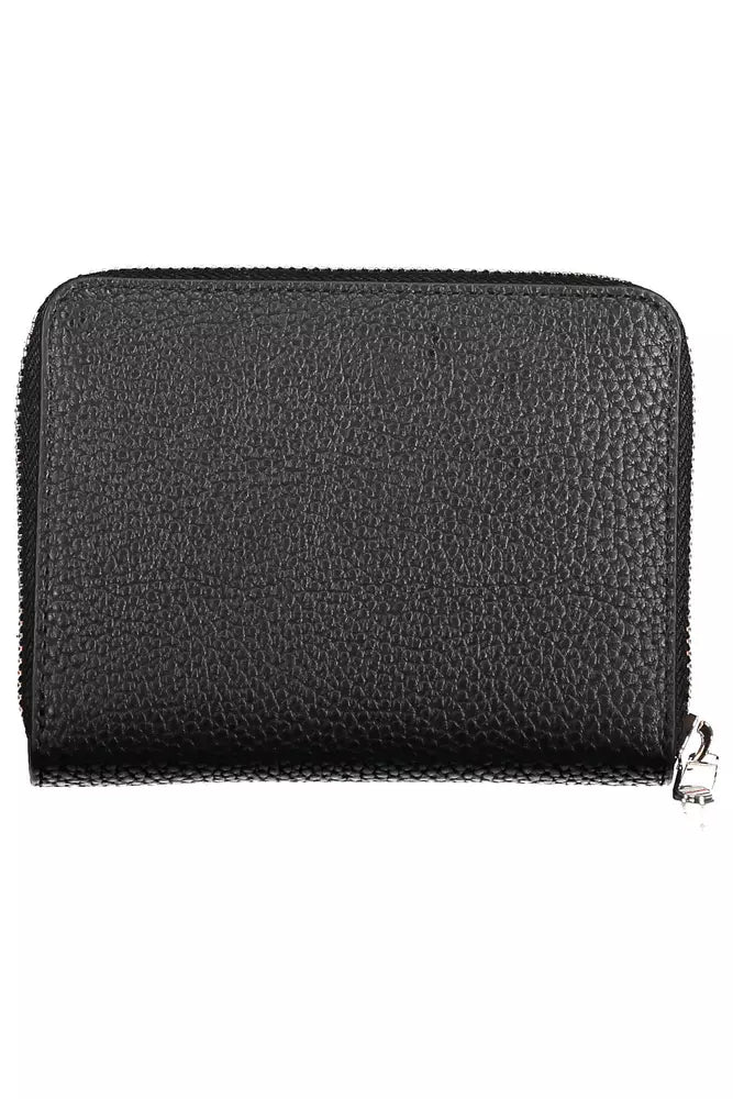 Black Polyethylene Women Wallet - GLAMHUB BOUTIQUE 