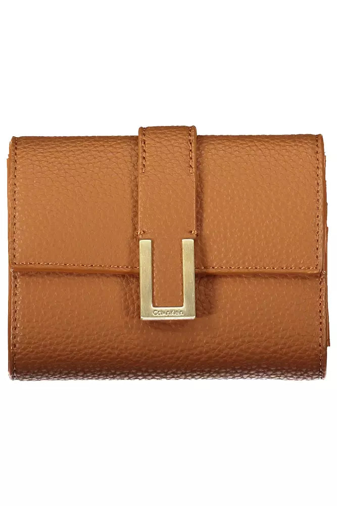 Brown Polyester Women Wallet - GLAMHUB BOUTIQUE 