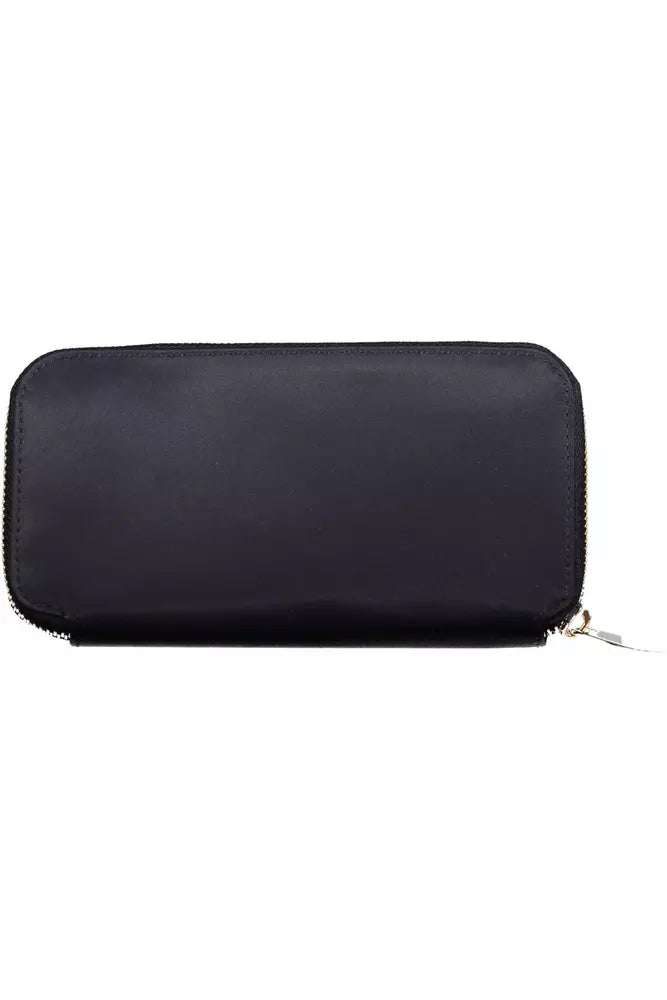 Blue Nylon Women Wallet - GLAMHUB BOUTIQUE 