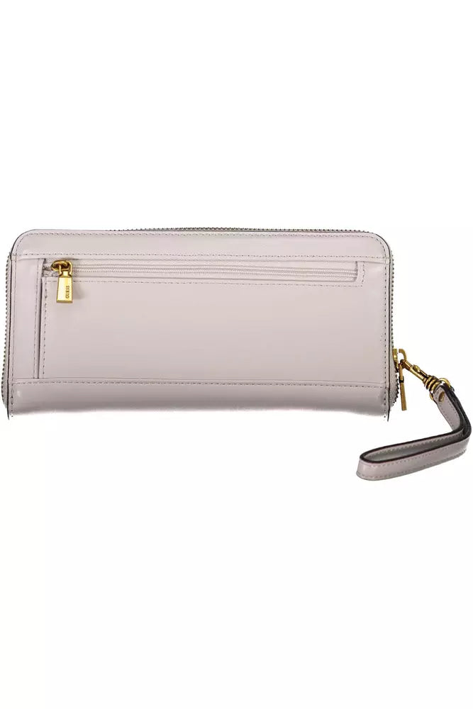 Gray Polyethylene Women Wallet - GLAMHUB BOUTIQUE 