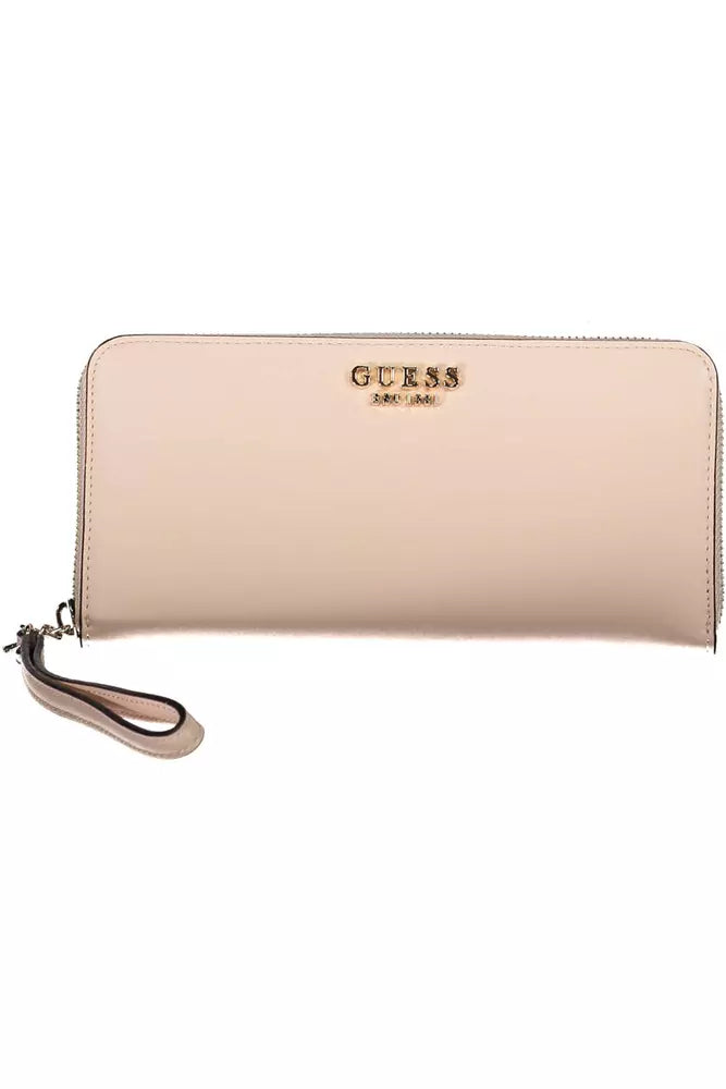 Pink Polyethylene Women Wallet - GLAMHUB BOUTIQUE 