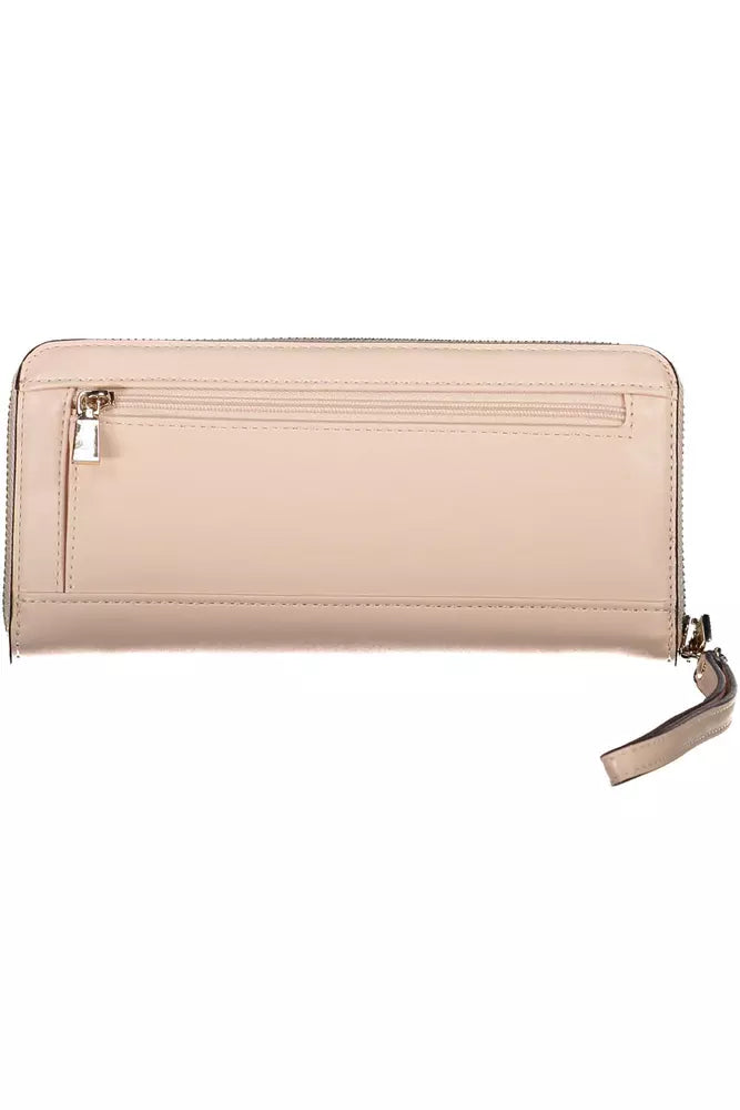 Pink Polyethylene Women Wallet - GLAMHUB BOUTIQUE 