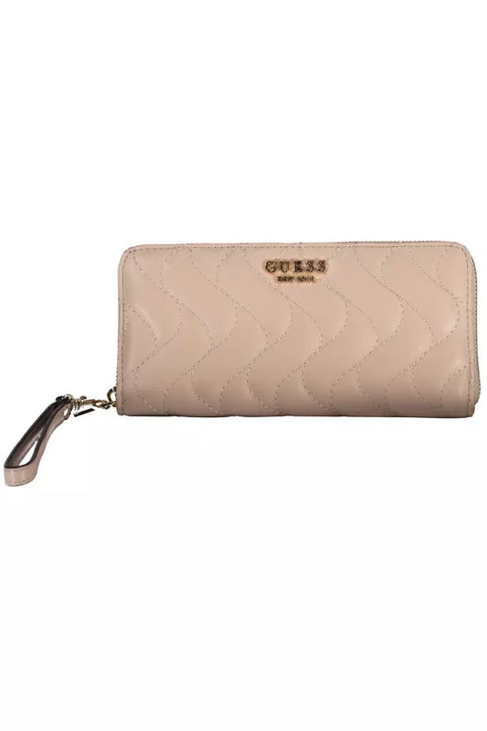 Pink Polyethylene Women Wallet - GLAMHUB BOUTIQUE 