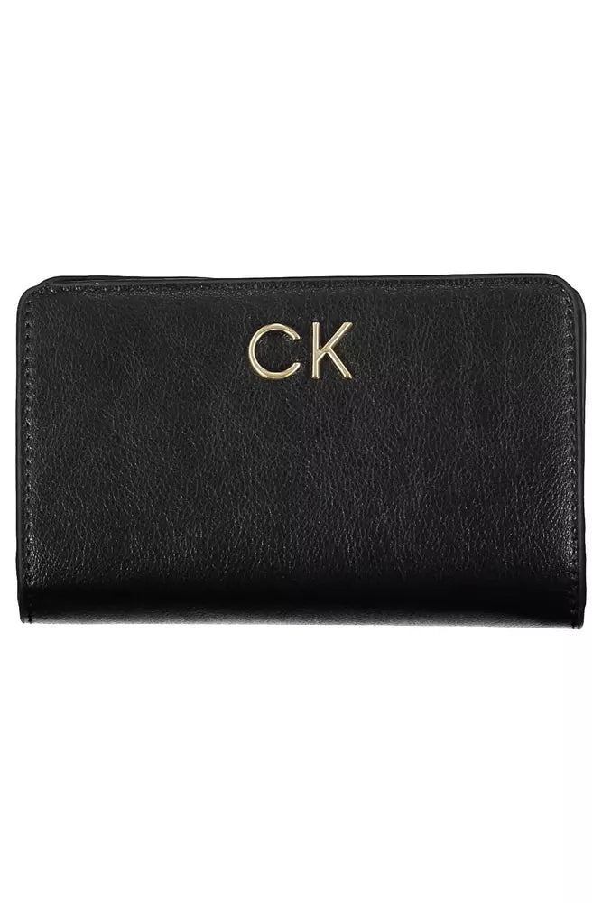 Black Polyethylene Women Wallet - GLAMHUB BOUTIQUE 