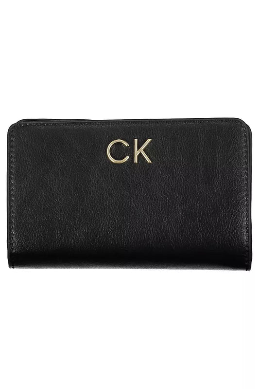 Black Polyethylene Women Wallet - GLAMHUB BOUTIQUE 