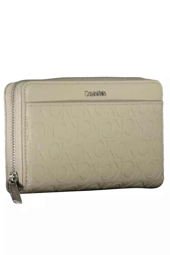 Beige Polyethylene Women Wallet - GLAMHUB BOUTIQUE 