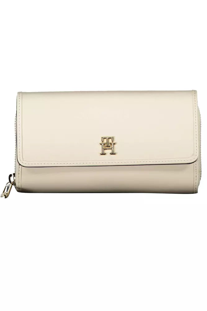 White Polyethylene Women Wallet - GLAMHUB BOUTIQUE 