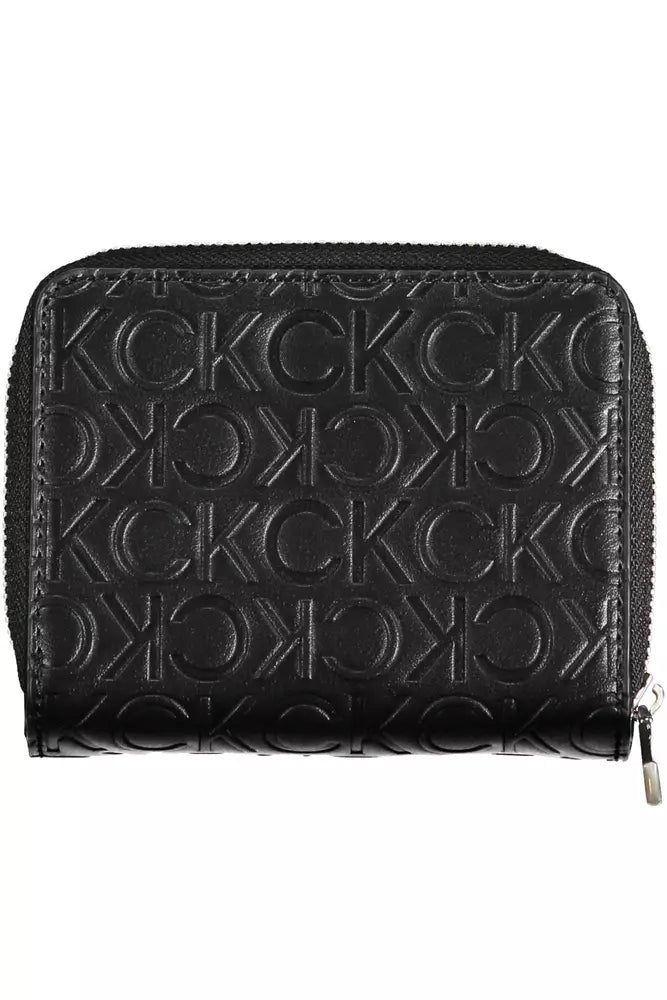 Black Polyethylene Women Wallet - GLAMHUB BOUTIQUE 