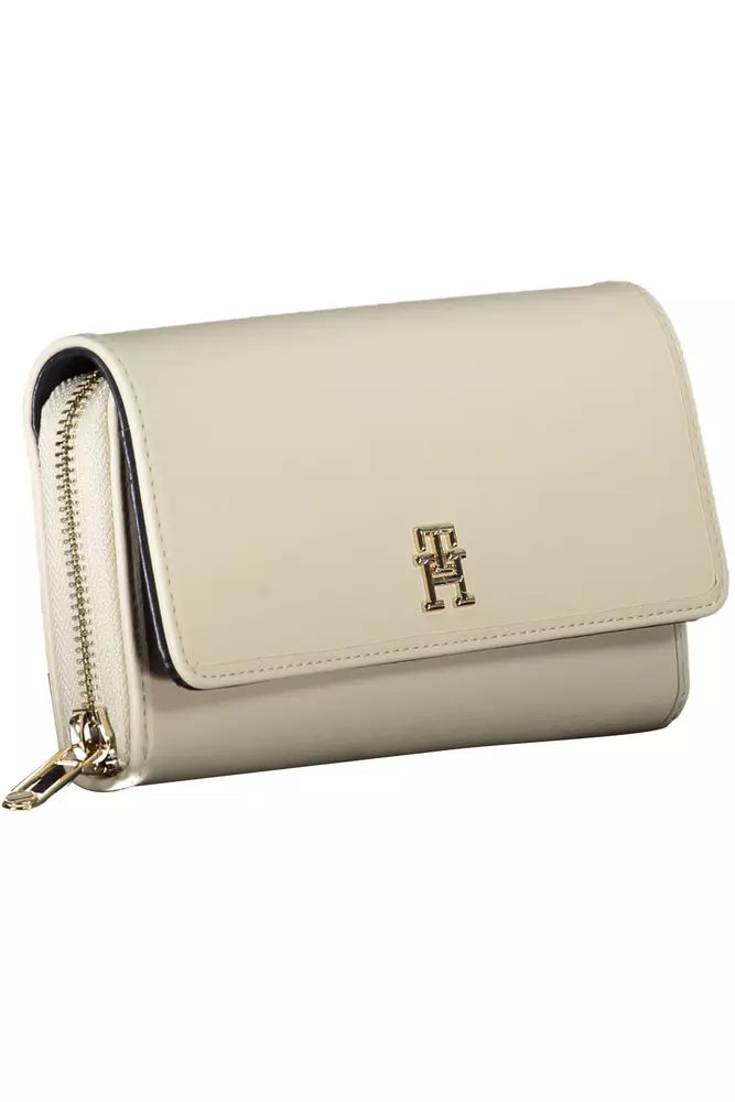 White Polyethylene Women Wallet - GLAMHUB BOUTIQUE 