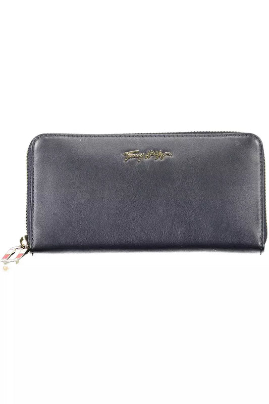 Blue Leather Women Wallet - GLAMHUB BOUTIQUE 