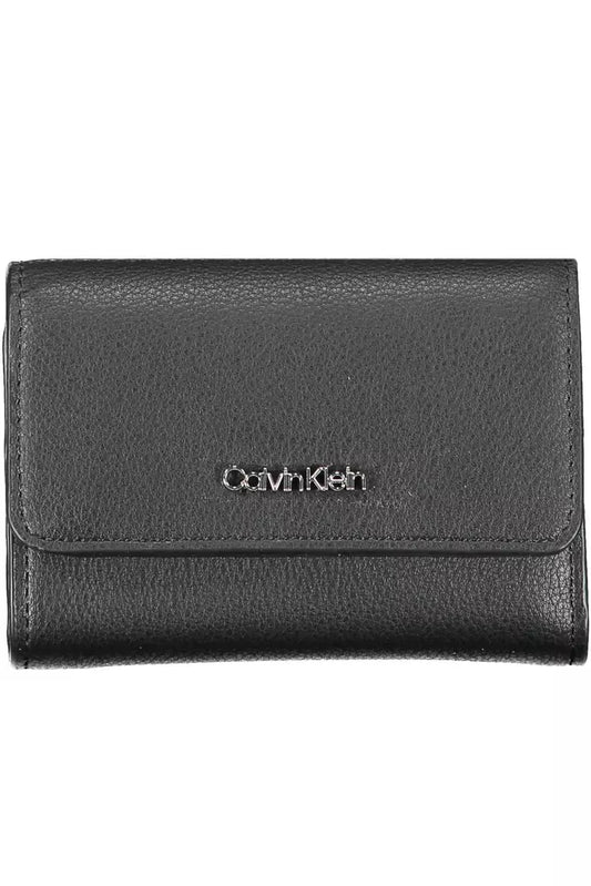 Black Polyethylene Women Wallet - GLAMHUB BOUTIQUE 