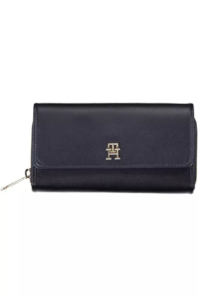 Blue Polyethylene Women Wallet - GLAMHUB BOUTIQUE 