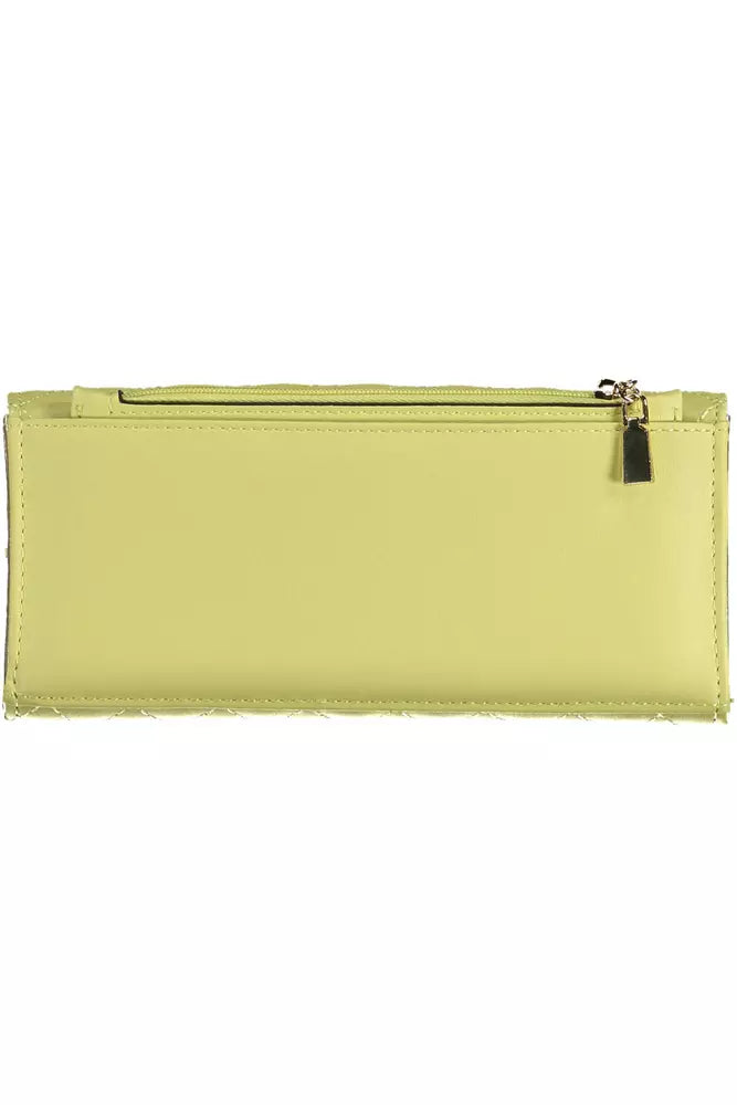 Yellow Polyethylene Women Wallet - GLAMHUB BOUTIQUE 