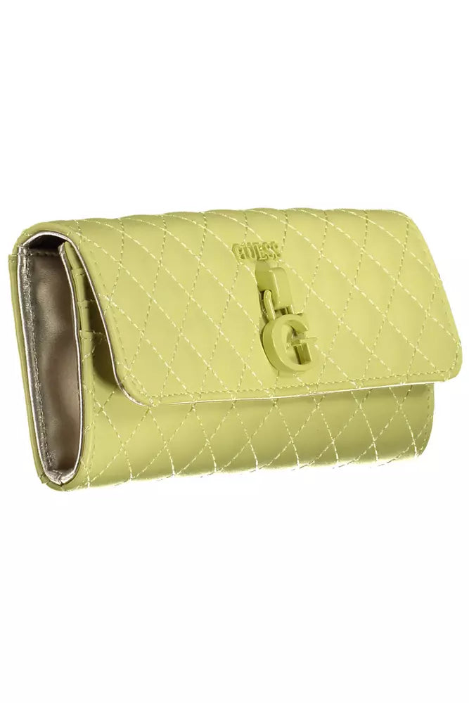 Yellow Polyethylene Women Wallet - GLAMHUB BOUTIQUE 