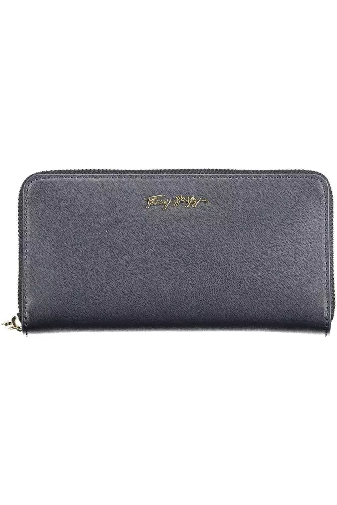 Blue Polyethylene Women Wallet - GLAMHUB BOUTIQUE 