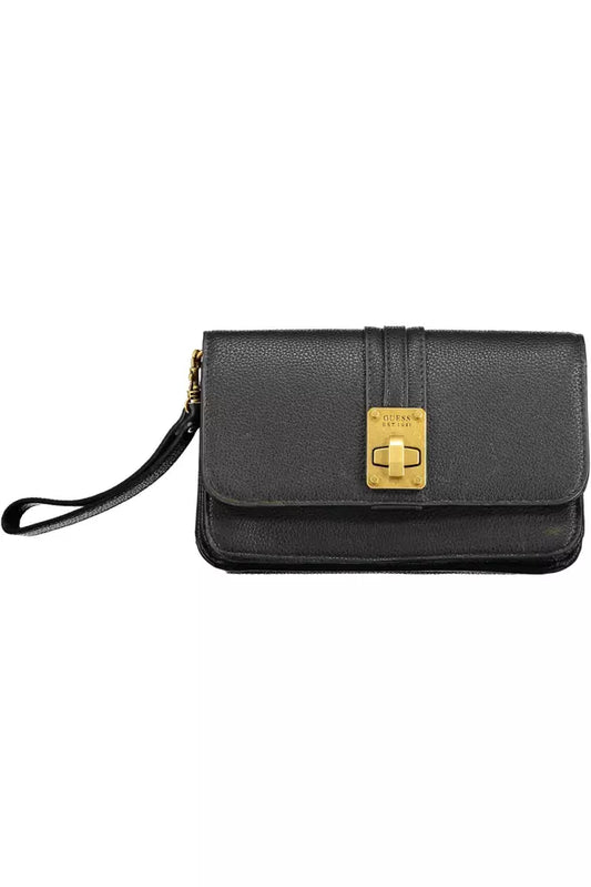 Black Polyethylene Women Wallet - GLAMHUB BOUTIQUE 