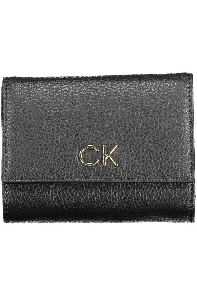 Black Polyethylene Women Wallet - GLAMHUB BOUTIQUE 