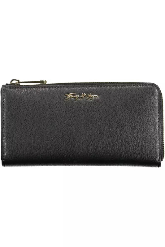 Black Polyethylene Women Wallet - GLAMHUB BOUTIQUE 