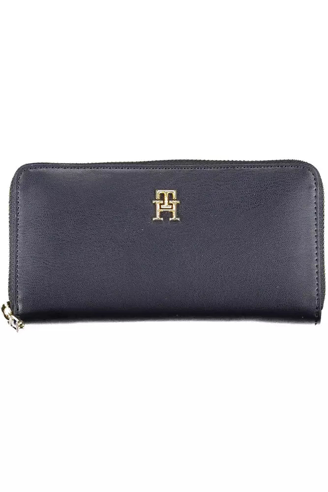 Blue Polyethylene Women Wallet - GLAMHUB BOUTIQUE 