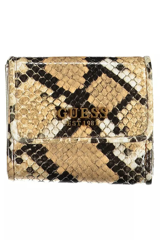 Beige Polyethylene Women Wallet - GLAMHUB BOUTIQUE 