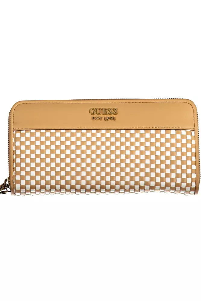 Brown Polyethylene Women Wallet - GLAMHUB BOUTIQUE 