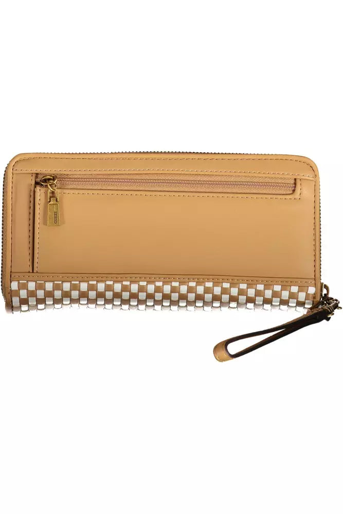 Brown Polyethylene Women Wallet - GLAMHUB BOUTIQUE 