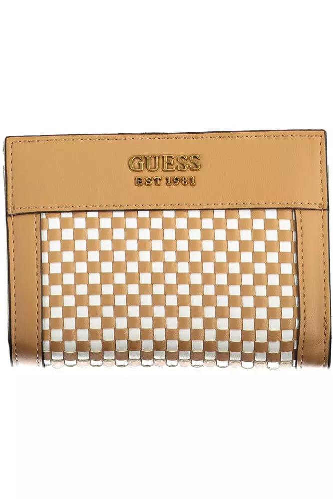 Brown Polyethylene Women Wallet - GLAMHUB BOUTIQUE 