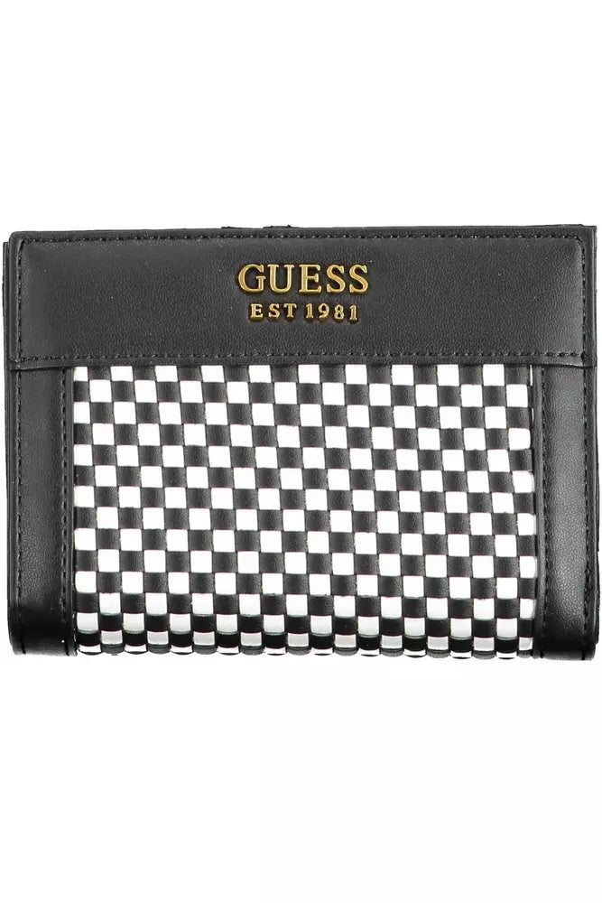 Black Polyethylene Women Wallet - GLAMHUB BOUTIQUE 