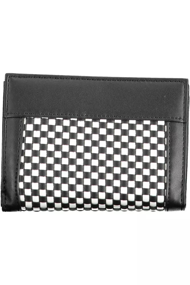 Black Polyethylene Women Wallet - GLAMHUB BOUTIQUE 