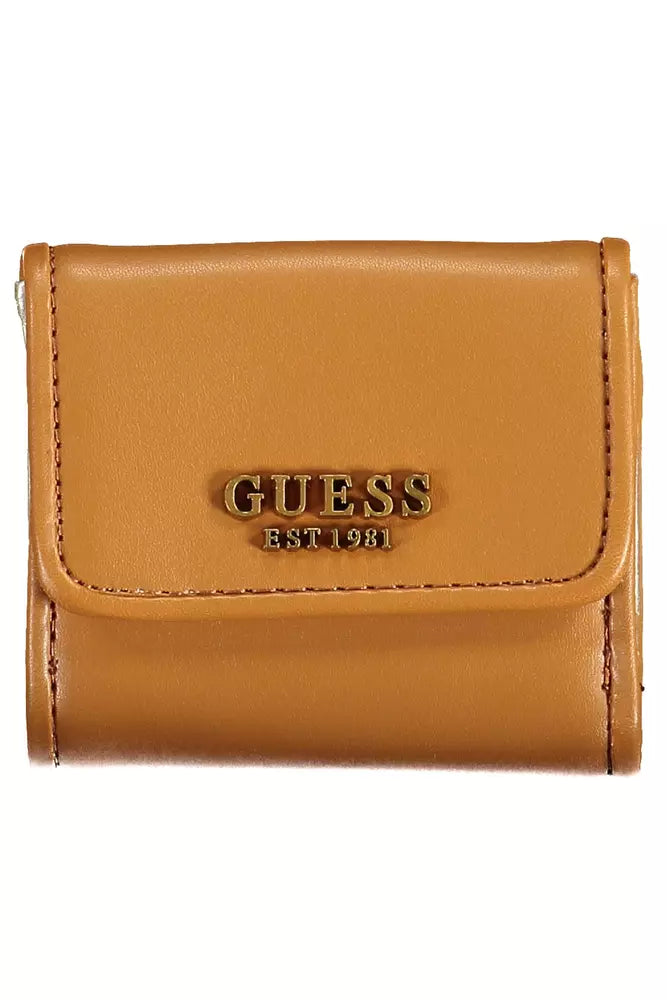 Brown Polyethylene Women Wallet - GLAMHUB BOUTIQUE 