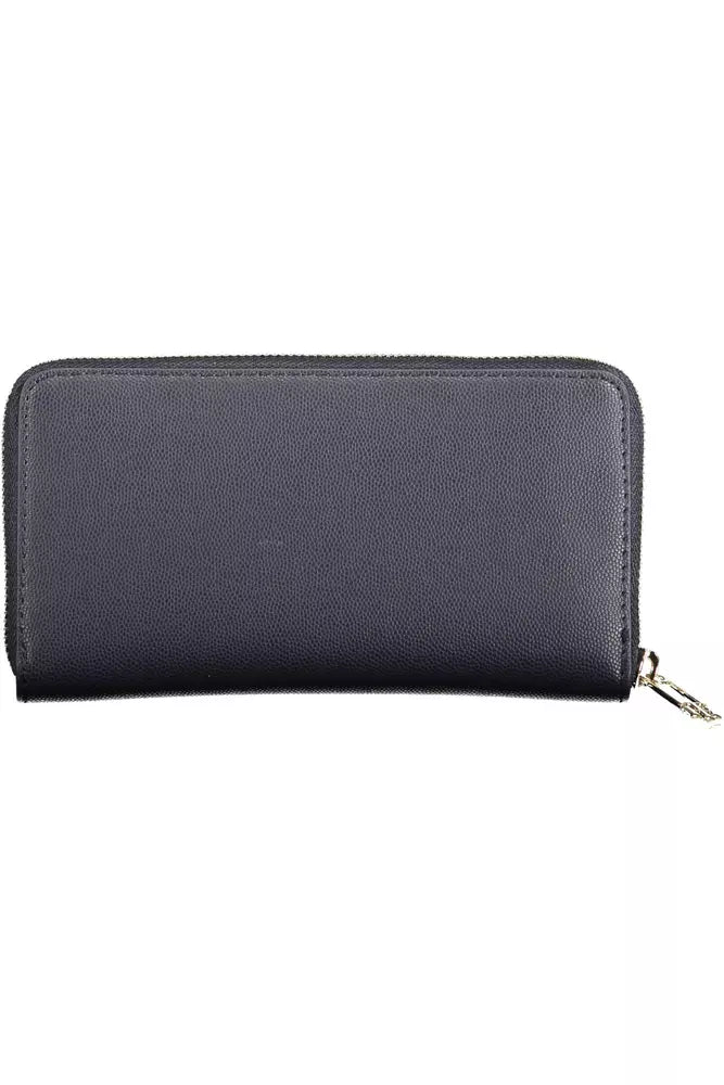 Blue Polyethylene Women Wallet - GLAMHUB BOUTIQUE 